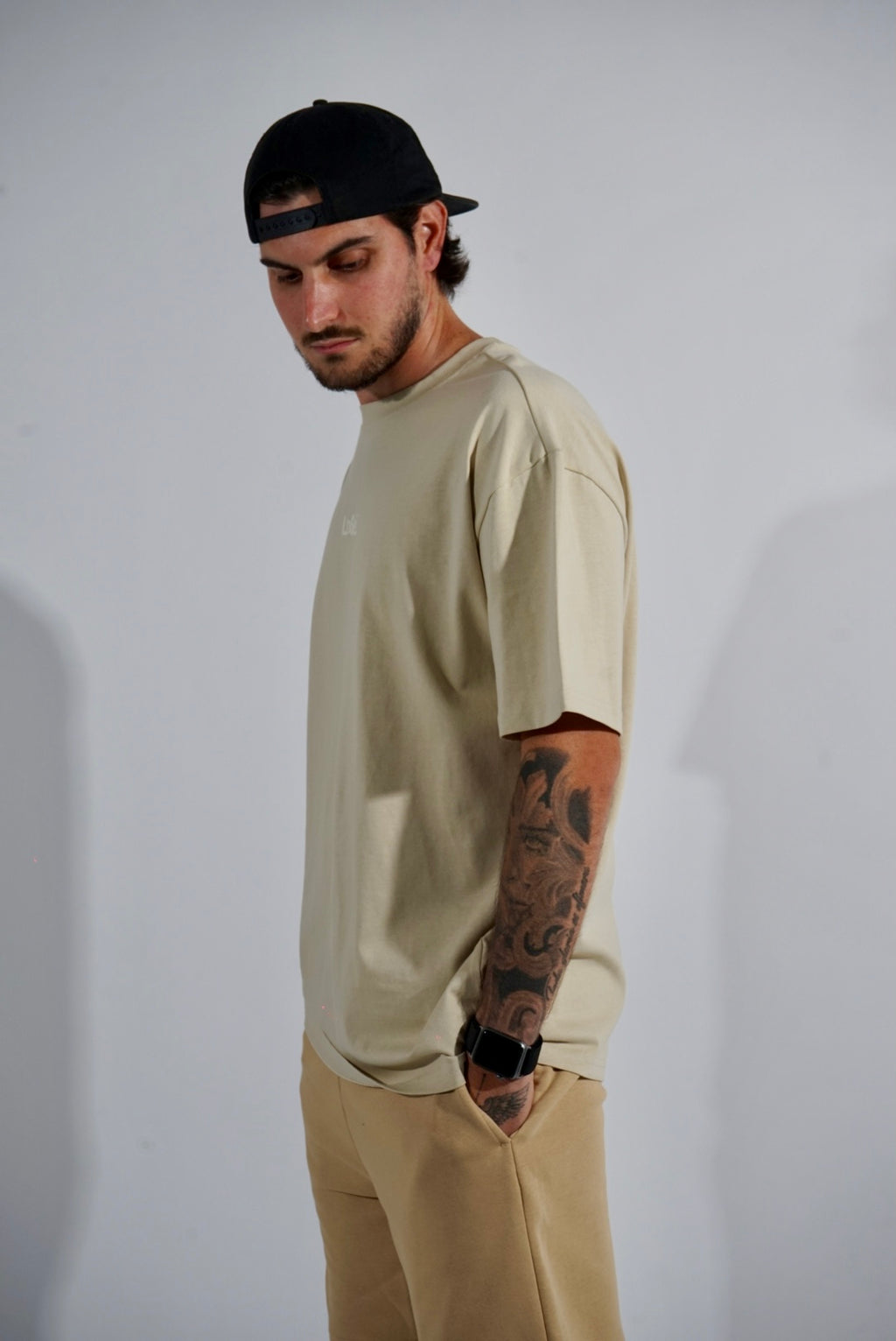 Oversized Jersey Tee Union beige