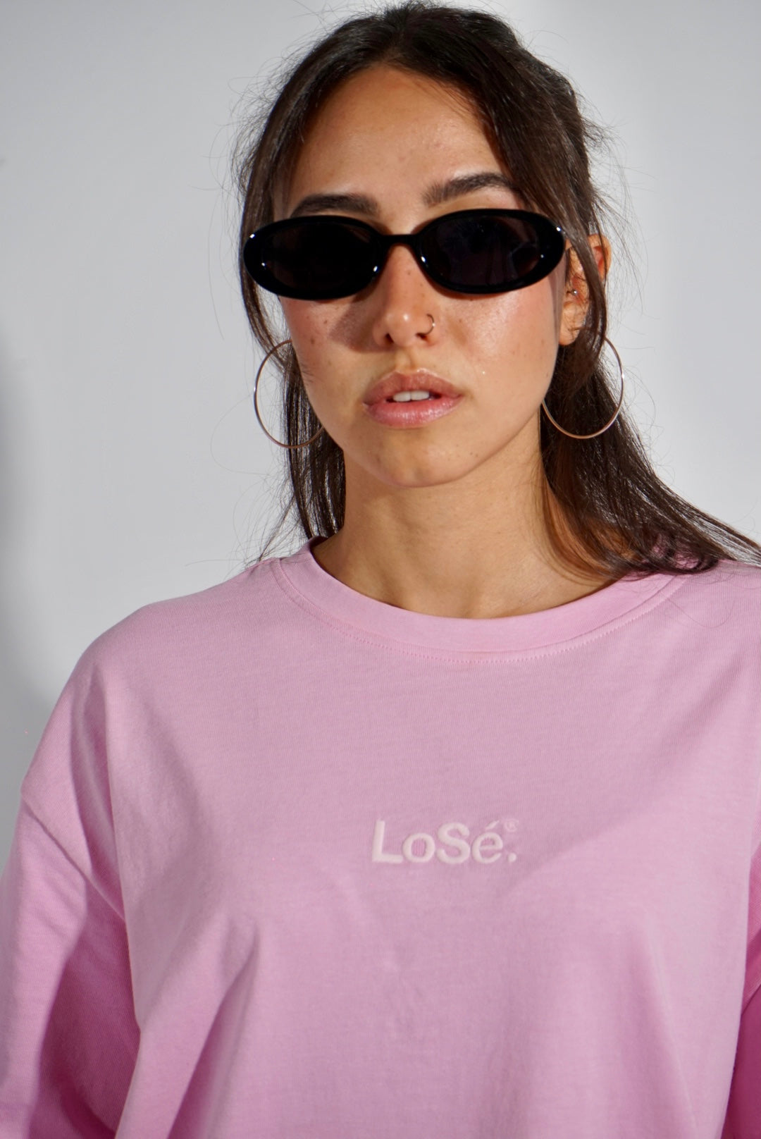 Oversized Jersey Tee Soft Pink