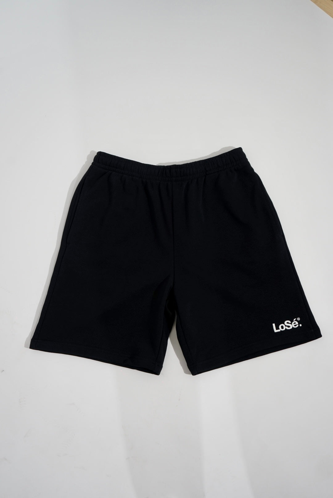 Regular Fit Sweat Shorts Black
