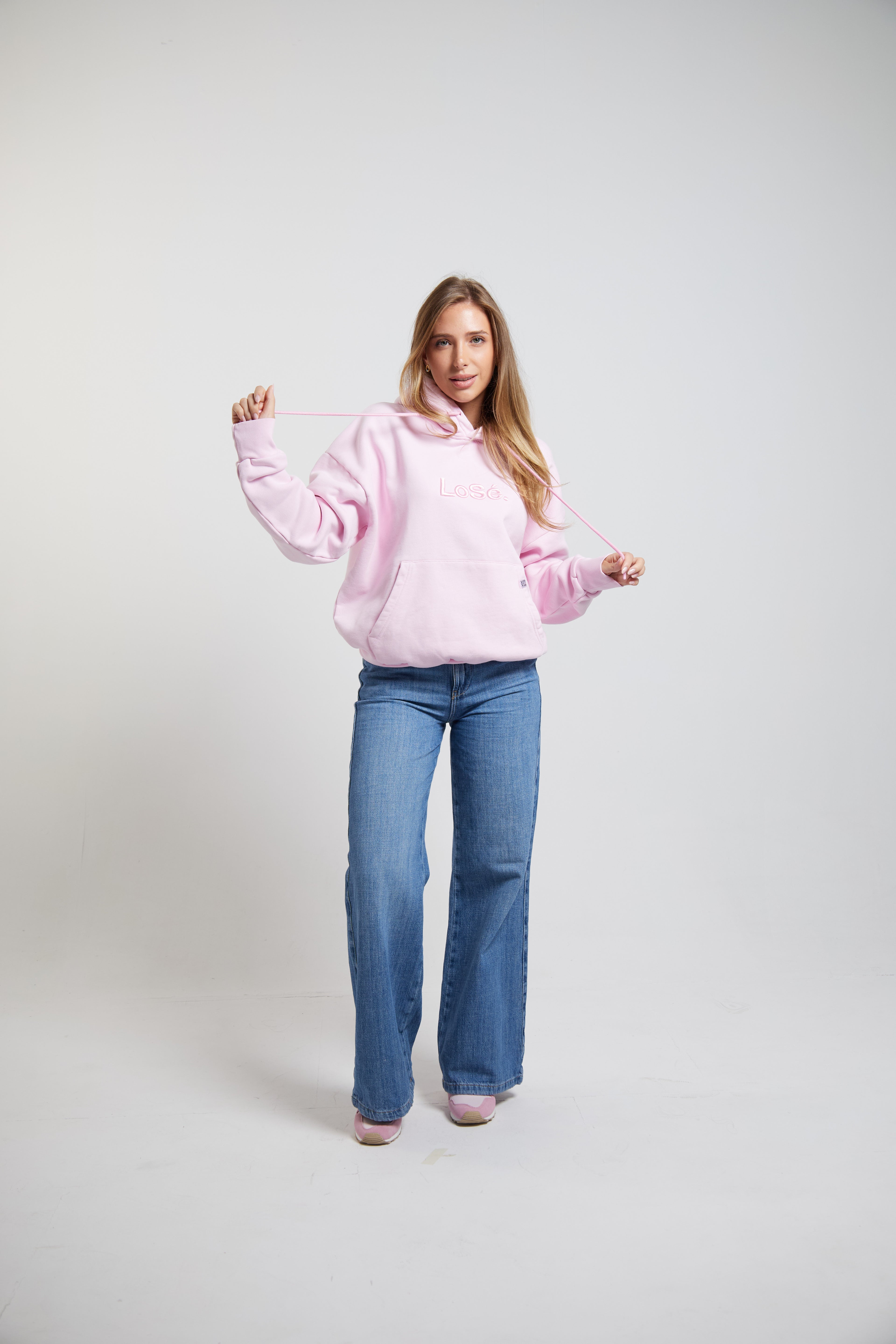 Soft Pink Oversized Hoodie