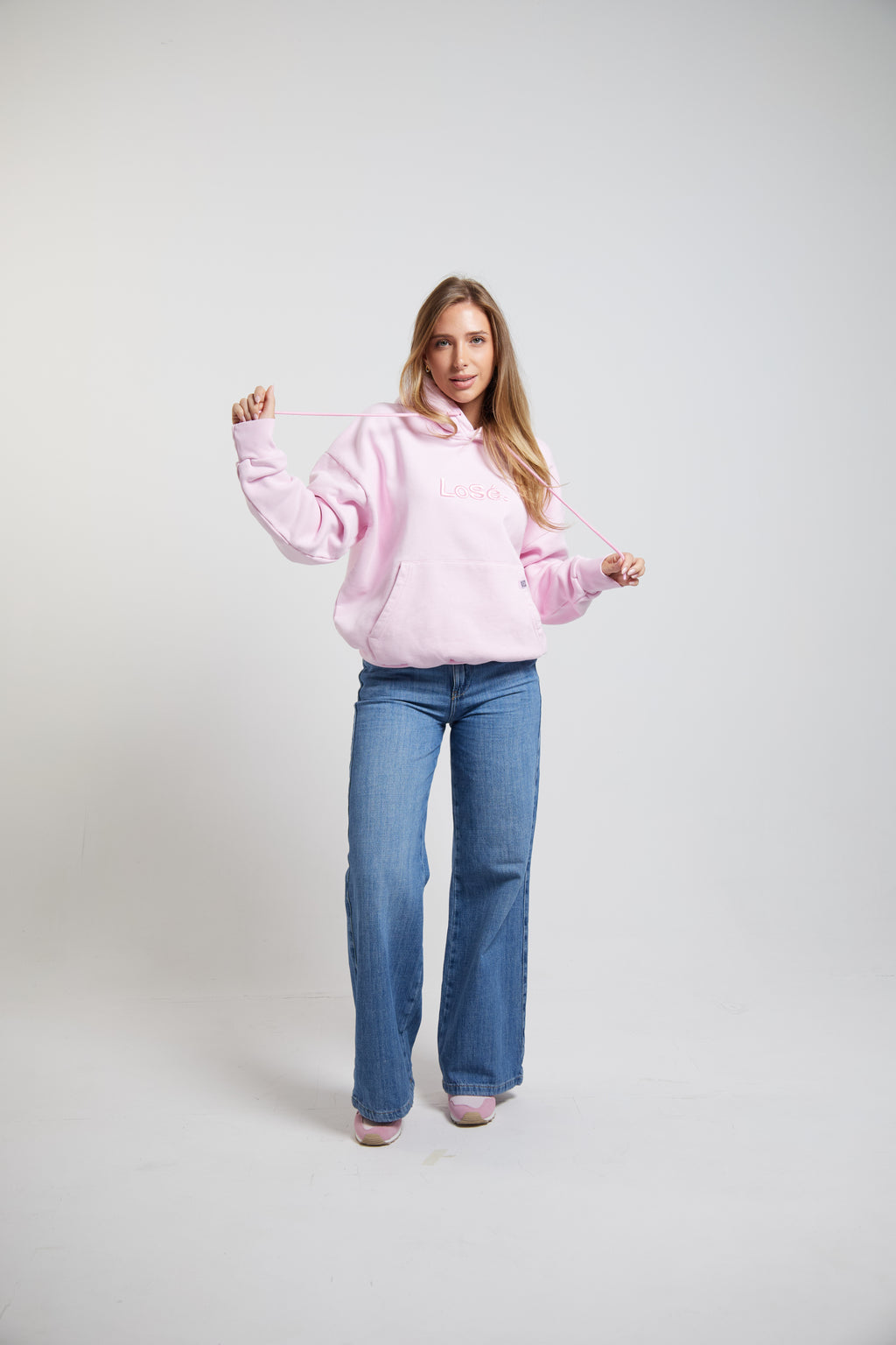 Soft Pink Oversized Hoodie